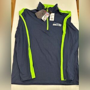 Antigua NFL Team lightweight Seahawks 1/4 Zip.